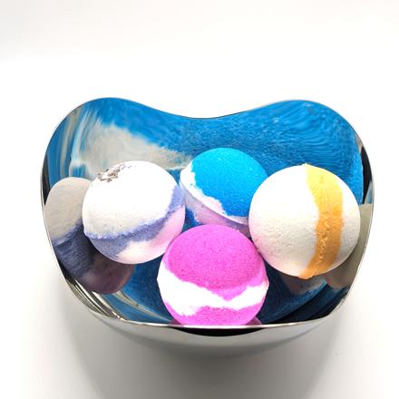 Set of 4 Handmade Bath Bombs Medium Size